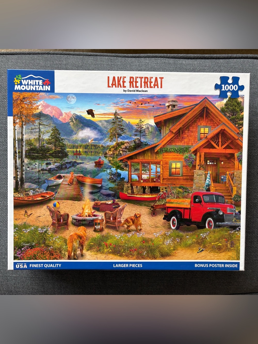White Mountain Lake Retreat 1000 Piece Puzzle